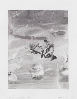 Mark Tansey, Disappeared Horizon Line, 2021 Graphite and graphite mixed with water on paper, 14 × 11 inches (35.6 × 27.9 cm)© Mark Tansey. Photo: Rob McKeever