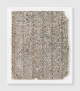Rachel Whiteread, Untitled, 2018. Ink on papier-mâché, 30 ¾ × 26 ⅜ inches (78 × 67 cm) © Rachel Whiteread. Photo: Prudence Cuming Associates