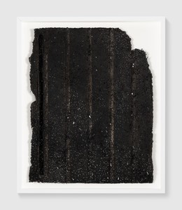 Rachel Whiteread, Untitled (Night Drawing), 2018. Gouache and ink on papier-mâché, 30 ¾ × 24 ½ inches (78 × 62 cm) © Rachel Whiteread. Photo: Prudence Cuming Associates