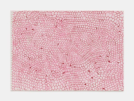 Rachel Whiteread, Blood Red and Pink (March–Sept), 2020 Ink on watercolor paper, 11 ¾ × 16 ⅝ inches (29.7 × 42 cm)© Rachel Whiteread. Photo: Prudence Cuming Associates