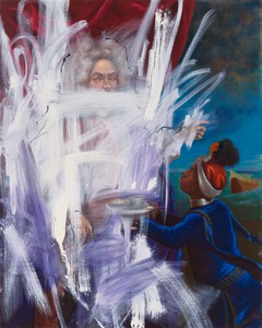 Titus Kaphar, A bitter trade, 2020. Oil on canvas, 60 × 48 inches (152.4 × 121.9 cm) © Titus Kaphar. Photo: Rob McKeever