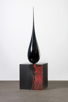 Sterling Ruby, DROP. OIL (ABYSS ADRIFT)., 2021 Fiberglass, wood, spray paint, and laminate, 120 × 34 × 34 inches (304.8 × 86.4 × 86.4 cm)© Sterling Ruby. Photo: Robert Wedemeyer