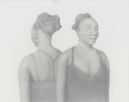 Anna Weyant, Drawing for Venus, 2022 Pencil on paper, 11 × 15 inches (27.9 × 38.1 cm)© Anna Weyant. Photo: Rob McKeever