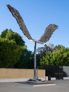 Installation view with Anselm Kiefer, Phoenix (2018–19). Artwork © Anselm Kiefer. Photo: Jeff McLane