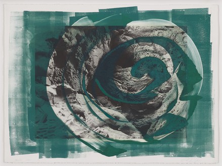 Cristina Iglesias, Hondalea Studies—Sapphire Blue, 2021 Photoengraving and intaglio inks on paper, 22 ½ × 30 inches (57 x 76 cm)© Cristina Iglesias. Photo: Prudence Cuming Associates Ltd
