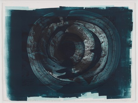 Cristina Iglesias, Hondalea Studies—Windy Blue, 2021 Photoengraving and intaglio inks on paper, 22 ½ × 30 inches (57 x 76 cm)© Cristina Iglesias. Photo: Prudence Cuming Associates Ltd