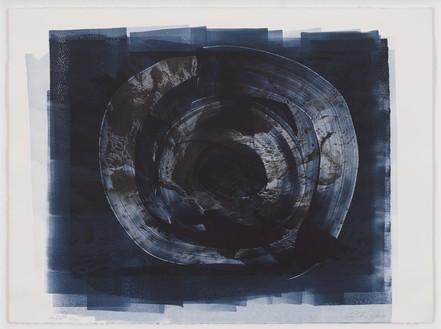 Cristina Iglesias, Hondalea Studies—Midnight Blue, 2021 Photoengraving and intaglio inks on paper, 22 ½ × 30 inches (57 x 76 cm)© Cristina Iglesias. Photo: Prudence Cuming Associates Ltd