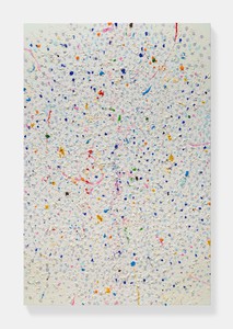 Damien Hirst, Lord, 2020. Oil and gold leaf on canvas, 108 × 72 inches (274.3 × 182.9 cm) © Damien Hirst and Science Ltd. All rights reserved, DACS 2022. Photo: Prudence Cuming Associates Ltd