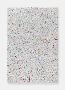 Damien Hirst, Heavenly, 2020. Oil and gold leaf on canvas, 72 × 48 inches (182.9 × 121.9 cm) © Damien Hirst and Science Ltd. All rights reserved, DACS 2022. Photo: Prudence Cuming Associates Ltd