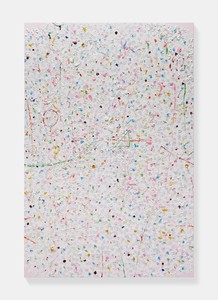 Damien Hirst, Prayer, 2020. Oil and gold leaf on canvas, 108 × 72 inches (274.3 × 182.9 cm) © Damien Hirst and Science Ltd. All rights reserved, DACS 2022. Photo: Prudence Cuming Associates Ltd