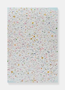 Damien Hirst, Lamb, 2020. Oil and gold leaf on canvas, 72 × 48 inches (182.9 × 121.9 cm) © Damien Hirst and Science Ltd. All rights reserved, DACS 2022. Photo: Prudence Cuming Associates Ltd