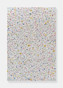 Damien Hirst, Father, 2020. Oil and gold leaf on canvas, 72 × 48 inches (182.9 × 121.9 cm) © Damien Hirst and Science Ltd. All rights reserved, DACS 2022. Photo: Prudence Cuming Associates Ltd