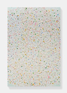 Damien Hirst, Sacrament, 2020. Oil and gold leaf on canvas, 108 × 72 inches (274.3 × 182.9 cm) © Damien Hirst and Science Ltd. All rights reserved, DACS 2022. Photo: Prudence Cuming Associates Ltd