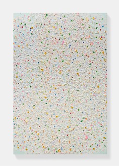 Damien Hirst, Sacrament, 2020 Oil and gold leaf on canvas, 108 × 72 inches (274.3 × 182.9 cm)© Damien Hirst and Science Ltd. All rights reserved, DACS 2022. Photo: Prudence Cuming Associates Ltd