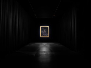 Installation view with Francis Bacon, ‘Landscape with Pope/Dictator’ (c. 1946). Artwork © The Estate of Francis Bacon. All rights reserved. DACS 2022. Photo: Prudence Cuming Associates Ltd