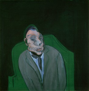 Francis Bacon, Head of a Man, 1960. Oil on canvas, 33 ⅝ × 33 ⅝ inches (85.2 × 85.2 cm), Sainsbury Center for Visual Arts, University of East Anglia, Norwich, England © Estate of Francis Bacon. All rights reserved, DACS 2022
