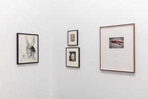 Installation view. Artwork, left to right: © Mike Kelley Foundation for the Arts. All Rights Reserved/Licensed by VAGA, New York; © Man Ray Trust/Artists Rights Society (ARS), New York/ADAGP, Paris, 2022; © John Murphy. Photo: Lucy Dawkins