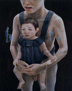 Tetsuya Ishida, Untitled, 2003. Acrylic and oil on canvas, 35 ⅞ × 28 ⅝ inches (91 × 72.7 cm) © Tetsuya Ishida
