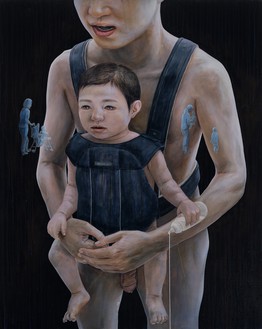 Tetsuya Ishida, Untitled, 2003 Acrylic and oil on canvas, 35 ⅞ × 28 ⅝ inches (91 × 72.7 cm)© Tetsuya Ishida