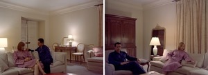 Jeff Wall, Pair of interiors, 2018. 2 inkjet prints, each: 59 ⅞ × 81 ¾ inches (152 × 207.5 cm), edition of 3 + 1 AP © Jeff Wall