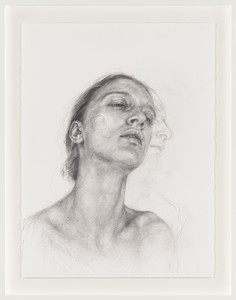 Jenny Saville, Neck Study II, 2021. Pencil on paper, 30 × 22 ½ inches (76 × 57 cm) © Jenny Saville