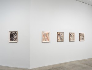 Installation view. Artwork © Mary Weatherford. Photo: Rob McKeever