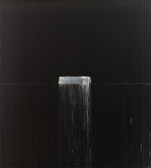 Pat Steir, Night, 2021–22 Oil on canvas, 120 × 108 inches (304.8 × 274.3 cm)© Pat Steir. Photo: Elisabeth Bernstein