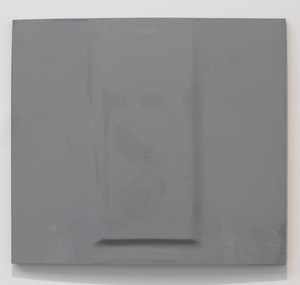 Richard Prince, Untitled (Hood), 1987–88. Engraved wood and fiberglass, 47 ½ × 52 × 4 ½ inches (120.6 × 132.1 × 11.4 cm) © Richard Prince. Photo: Rob McKeever