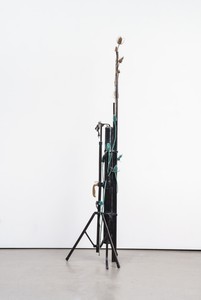 Tatiana Trouvé, The Strange Life of Things, 2021. Patinated bronze and paint, 78 × 20 ⅞ × 20 ⅞ inches (198 × 53 × 53 cm) © Tatiana Trouvé