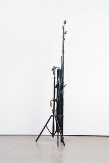 Tatiana Trouvé, The Strange Life of Things, 2021 Patinated bronze and paint, 78 × 20 ⅞ × 20 ⅞ inches (198 × 53 × 53 cm)© Tatiana Trouvé