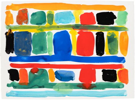 Stanley Whitney, Untitled, 2020 Gouache on paper, 22 × 30 inches (55.9 × 76.2 cm)© Stanley Whitney