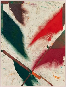 Sterling Ruby, TURBINE. DUTCH WIP., 2022. Acrylic, oil, and cardboard on canvas, 126 × 96 inches (320 × 243.8 cm) © Sterling Ruby. Photo: Robert Wedemeyer