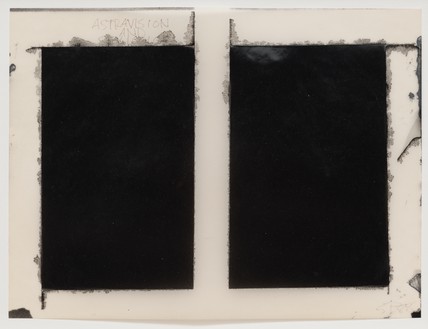 Steven Parrino, Untitled, 1988 Spray enamel and pen on vellum, 9 × 12 inches (22.9 × 30.5 cm)© Steven Parrino, courtesy the Parrino Family Estate. Photo: Rob McKeever