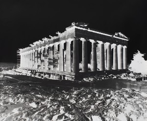 Vera Lutter, Temple of Athena, Acropolis: August 25, 2021, 2021. Gelatin silver print, 20 × 24 inches (50.8 × 61 cm), unique © Vera Lutter