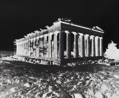 Vera Lutter, Temple of Athena, Acropolis: August 25, 2021, 2021 Gelatin silver print, 20 × 24 inches (50.8 × 61 cm), unique© Vera Lutter