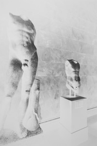 Vera Lutter, Marble Statues of the So-called Apollo Lykeios: October 21, 2012, 2012. Gelatin silver print, 20 ½ × 13 ¾ inches (52.1 × 34.9 cm), unique © Vera Lutter
