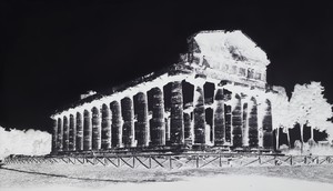 Vera Lutter, Temple of Athena, Paestum, IV: October 7, 2015, 2015. Gelatin silver print, 52 ¾ × 91 ¼ inches (134 × 231.8 cm), unique © Vera Lutter