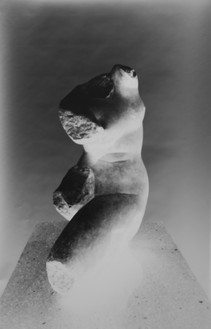 Vera Lutter, Marble Statue of Aphrodite Crouching: October 21, 2012, 2012 Gelatin silver print, 14 × 8 ⅞ inches (35.6 × 22.5 cm), unique© Vera Lutter