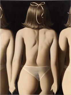 Anna Weyant, The Return of The Girls Next Door, 2022–23 Oil on canvas, 48 × 36 inches (121.9 × 91.4 cm)© Anna Weyant. Photo: Rob McKeever