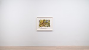 Installation view with Brice Marden, Untitled (2021–23). Artwork © 2023 Estate of Brice Marden/Artists Rights Society (ARS), New York. Photo: Owen Conway