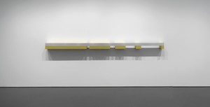 Installation view with Donald Judd, untitled (1970). Artwork © Judd Foundation/Artists Rights Society (ARS), New York. Photo: Rob McKeever