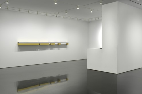 Installation view with Donald Judd, untitled (1970) Artwork © Judd Foundation/Artists Rights Society (ARS), New York. Photo: Rob McKeever