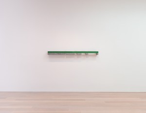 Installation view with Donald Judd, untitled (1979). Artwork © Judd Foundation/Artists Rights Society (ARS), New York. Photo: Rob McKeever
