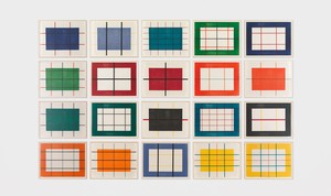 Donald Judd, untitled, 1992–93. 20 woodcuts in 10 colors on handmade Hanji paper, each: 23 ⅝ × 31 ½ inches (60 × 80 cm), edition of 25 + 5 AP © Judd Foundation/Artists Rights Society (ARS), New York. Photo: Rob McKeever