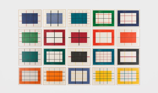 Donald Judd, untitled, 1992–93 20 woodcuts in 10 colors on handmade Hanji paper, each: 23 ⅝ × 31 ½ inches (60 × 80 cm), edition of 25 + 5 AP© Judd Foundation/Artists Rights Society (ARS), New York. Photo: Rob McKeever