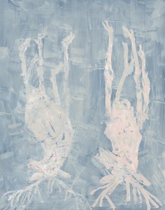 Georg Baselitz, Johannistriebhirsch, 2023. Oil and charcoal on canvas, 120 ⅛ × 94 ½ inches (305 × 240 cm) © Georg Baselitz 2023. Photo: Jochen Littkemann