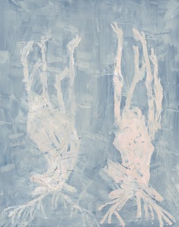 Georg Baselitz, Johannistriebhirsch, 2023 Oil and charcoal on canvas, 120 ⅛ × 94 ½ inches (305 × 240 cm)© Georg Baselitz 2023. Photo: Jochen Littkemann