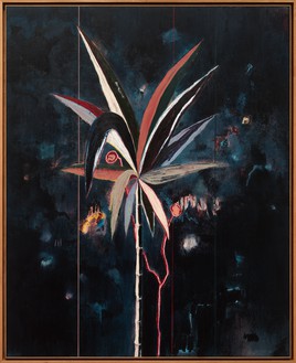 Harold Ancart, Untitled, 2023 Oil stick and pencil on canvas, in artist’s frame, 87 × 71 × 2 ¾ inches (221 × 180.3 × 7 cm)© Harold Ancart. Photo: JSP Art Photography