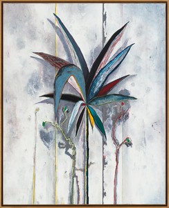 Harold Ancart, Untitled, 2022. Oil stick and pencil on canvas, in artist’s frame, 87 × 71 × 2 ¾ inches (221 × 180.3 × 7 cm) © Harold Ancart. Photo: JSP Art Photography