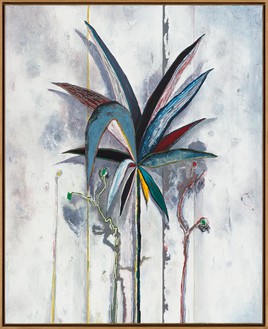 Harold Ancart, Untitled, 2022 Oil stick and pencil on canvas, in artist’s frame, 87 × 71 × 2 ¾ inches (221 × 180.3 × 7 cm)© Harold Ancart. Photo: JSP Art Photography